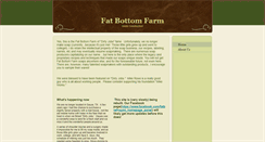 Desktop Screenshot of fatbottomfarm.com