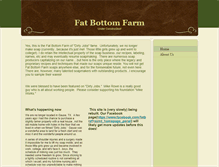 Tablet Screenshot of fatbottomfarm.com
